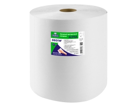 Нетканый протирочный материал PROBOS ALPHA 9801W белый, гладкое тиснение, 31,8x34 см, 870 лист/рул 9801W870