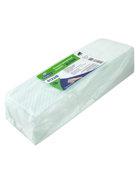 Нетканый протирочный материал PROBOS ALPHA 9122G зеленый, сотовое тиснение, 32x42 см, 25 листов в уп 9122G25