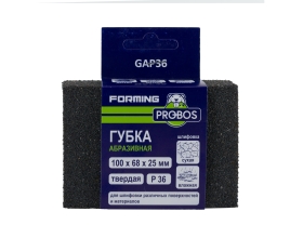 Губка абразивная шлифовальная Forming прямоугольный профиль 100x68x25 мм, P36 PROBOS GAP36