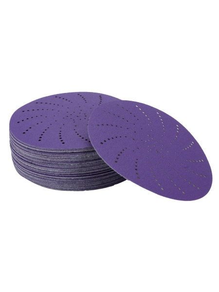 Круг шлифовальный c мультипылеотводом Purple P120, CERAMIC FILM Hookit CF775, 125 мм, 10 шт PROBOS 77586823