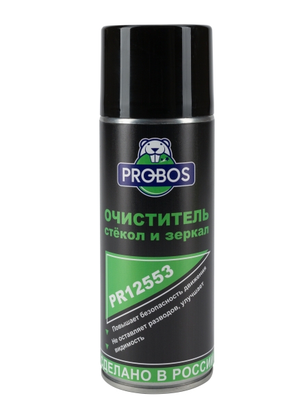 Очиститель стёкол и зеркал PROBOS 520 мл, аэрозоль PR12553