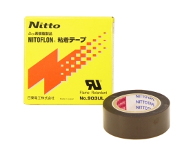 Изолента тефлоновая Nitto 903UL, термостойкая, тонкая, силиконовый адгезив, 19мм Х 10м