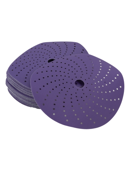 Круг шлифовальный c мультипылеотводом Purple P320, CERAMIC FILM Hookit CF775, 150 мм, 10 шт PROBOS 77547082