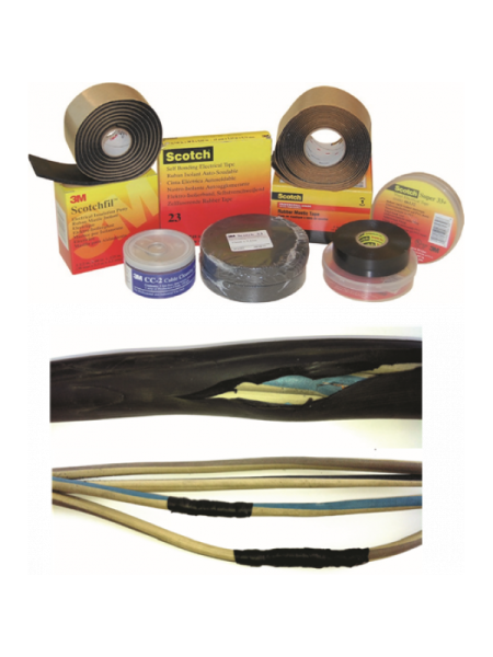 Комплект ленточный для соединения и ремонта кабеля со сплошной изоляцией до 1 кВ