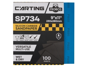 Бумага абразивная водостойкая Р600, 230х280 мм, Carting SP734, 100 шт PROBOS 73401973-100