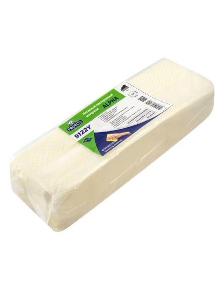 Нетканый протирочный материал PROBOS ALPHA 9122Y, желтый, сотовое тиснение, 32x42см, 25 листов в уп. 9122Y25