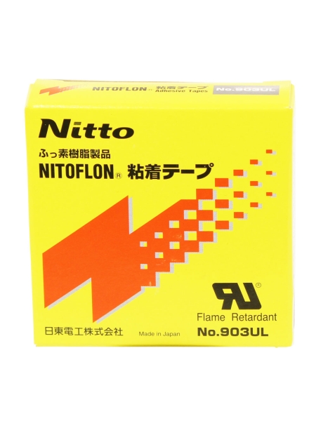 Изолента тефлоновая Nitto 903UL, термостойкая, тонкая, силиконовый адгезив, 19мм Х 10м