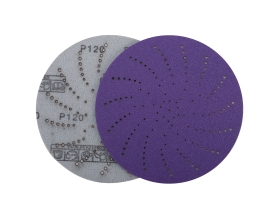 Круг шлифовальный c мультипылеотводом Purple P120, CERAMIC FILM Hookit CF775, 125 мм, 10 шт PROBOS 77586823