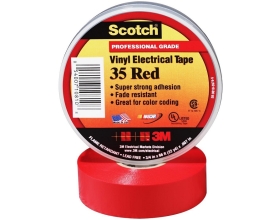 Изолента ПВХ Высшего Класса Scotch® 35, красная, 19 мм х 20 м