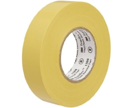 Изолента ПВХ универсальная желтая, рулон 15 мм x 10 м