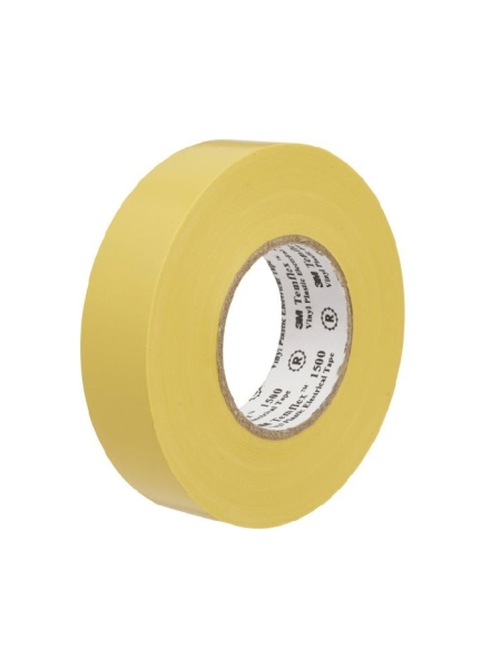 Изолента ПВХ универсальная желтая, рулон 15 мм x 10 м