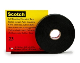 Лента самослипающаяся резиновая Scotch 23, рулон 19 мм х 4 м