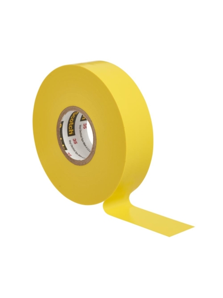 Изолента ПВХ высшего класса Scotch® 35, желтая, 19 мм х 20 м