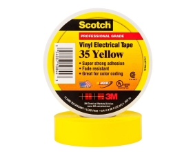 Изолента ПВХ высшего класса Scotch® 35, желтая, 19 мм х 20 м