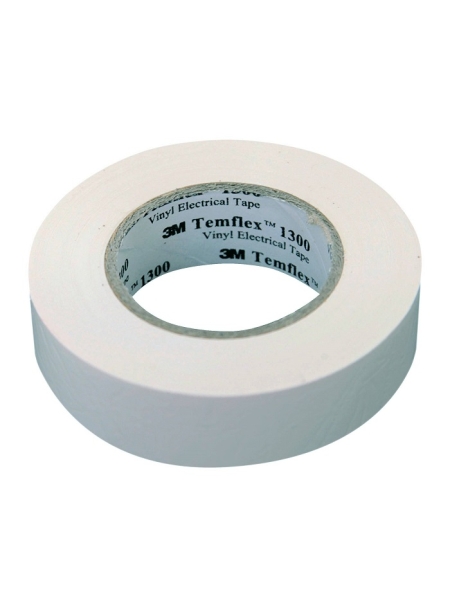 Изолента ПВХ универсальная белая, рулон 15 мм x 10 м