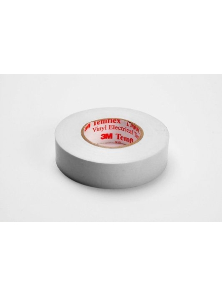 Изолента ПВХ универсальная белая, рулон 15 мм x 10 м