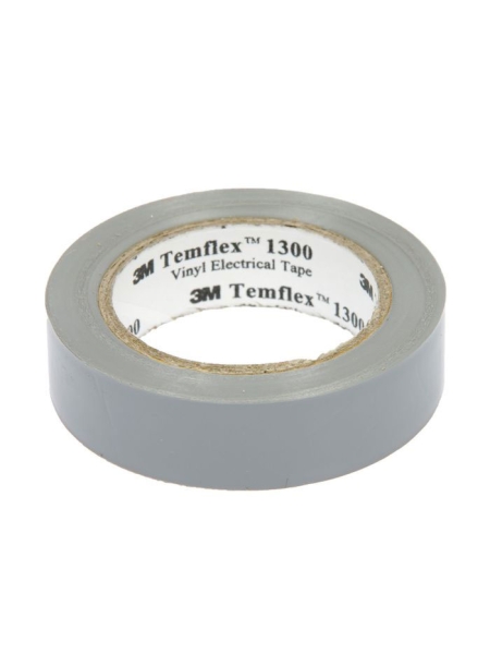 Изолента ПВХ универсальная серая, рулон 19 мм x 20 м