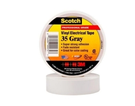 Изолента ПВХ Высшего Класса Scotch® 35, серая, 19 мм х 20 м