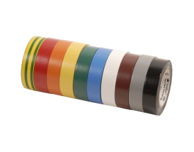 Изолента ПВХ универсальная набор 10 рулонов 15 мм x 10 м