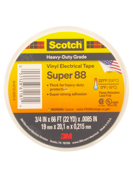 Изолента ПВХ, высшего класса, рулон 19 мм х 20 м х 0,22 мм