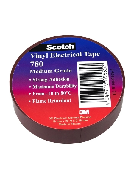 Изолента ПВХ, черная, рулон 19 мм х 20 м х 0,18 мм