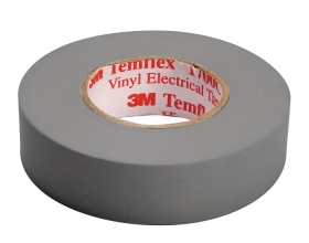 Изолента ПВХ универсальная серая, рулон 15 мм x 10 м