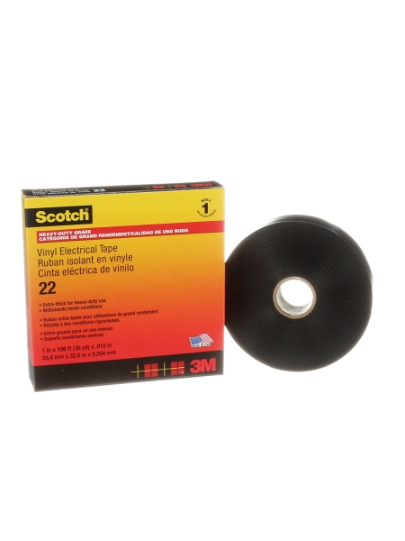 Изолента ПВХ Высшего Класса Усиленная SCOTCH 22 25 мм х 33 м х 0,25 мм
