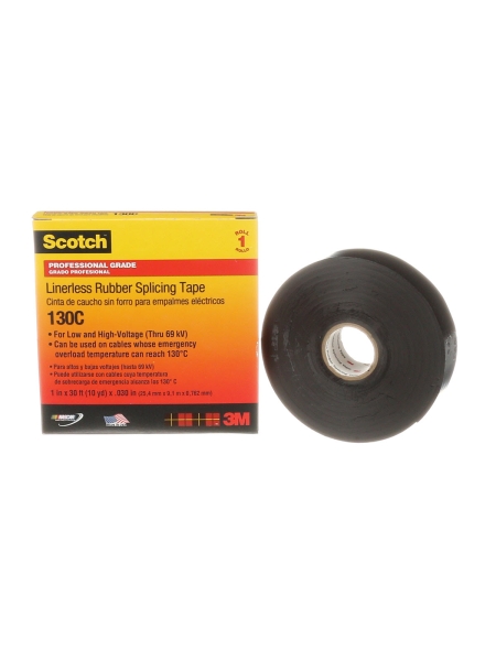 Изолента самослипающаяся резиновая, рулон 25 мм х 9,1 м