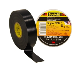 Изолента ПВХ морозостойкая высшего класса SCOTCH SUPER 33, рулон 19 мм х 20 м