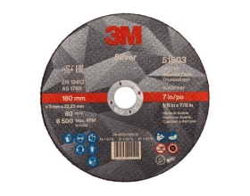 Круг Отрезной Silver, T41, 180 мм х 3 мм х 22 мм, 51803, 25 шт./уп., 50 шт./кор.