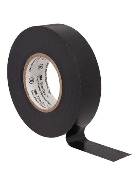 Изолента ПВХ универсальная черная, рулон 19 мм x 20 м