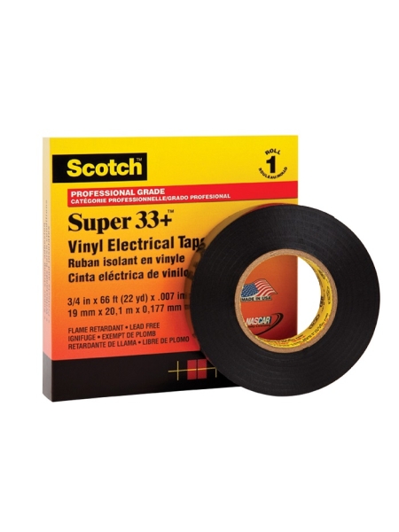 Изолента ПВХ морозостойкая высшего класса SCOTCH SUPER 33, рулон 25 мм х 33 м