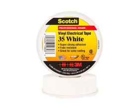 Изолента ПВХ Высшего Класса Scotch® 35, белая, 19 мм х 20 м