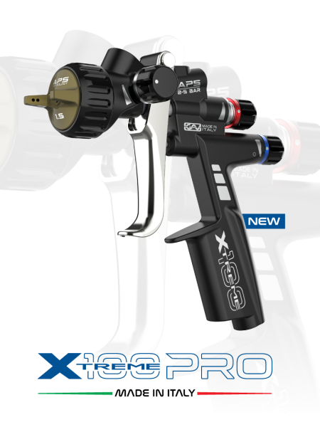 Краскопульт Xtreme 100 Pro APS GAV сопло 1.3 мм, пластиковый верхний бачок 0.6 л