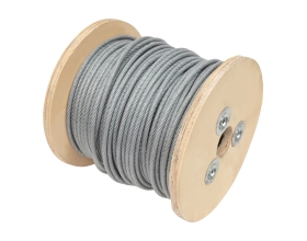 Стальной трос Gigant DIN 3055 5/6мм в ПВХ оплетке цинк 100м GSC-003