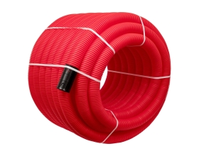 Gigant Труба гофрированная двустенная ПНД гибкая красная D75 с зондом 50м 801075GI