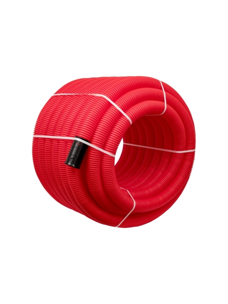 Gigant Труба гофрированная двустенная ПНД гибкая красная D75 с зондом 50м 801075GI