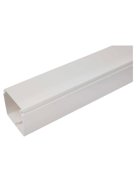 Кабель-канал с крышкой 60х60 белый, 2м Gigant 76006-2GI