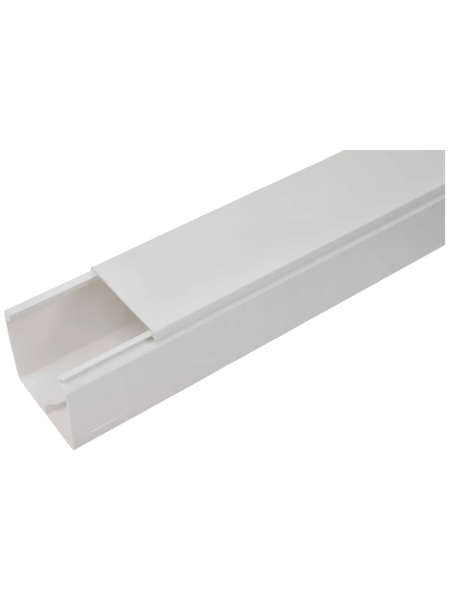 Кабель-канал с крышкой 60х60 белый, 2м Gigant 76006-2GI