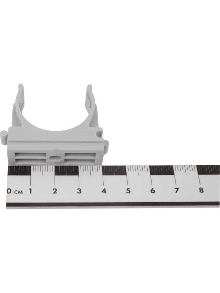 Крепеж-клипса для труб Gigant прямой монтаж D32 серая 25шт 123938