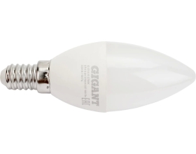 Светодиодная лампа Gigant E14 5Вт 2700К C37 400Лм G-E14-5-2700K