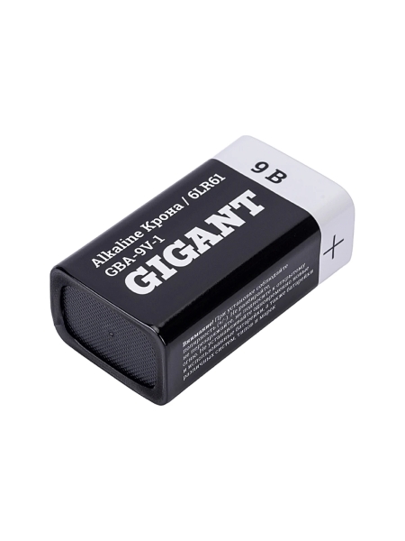Батарейка Gigant Alkaline Крона/6LR61 блистер 1 шт. GBA-9V-1