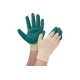 Перчатки с одинарным латексным покрытием Gigant 13 класс, размер 9, зеленые GGL-14