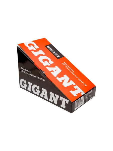 Бензопила Gigant 20" 3,8 л.с./52 см3 GSAF-06