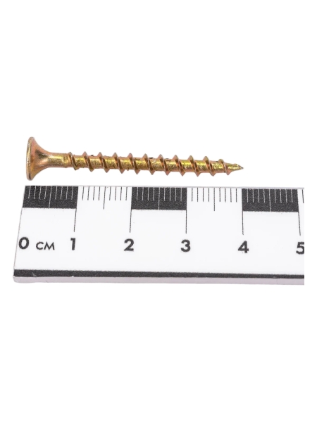 Саморезы Gigant 3,5x41, потайная головка, крупный шаг, желтый цинк, 1 кг (примерно 428 шт) 123510