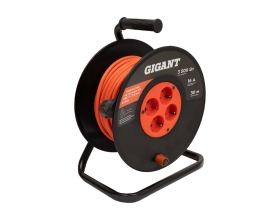 Удлинитель на катушке Gigant б/з ПВС 2x2.5 30м IP20 G-846