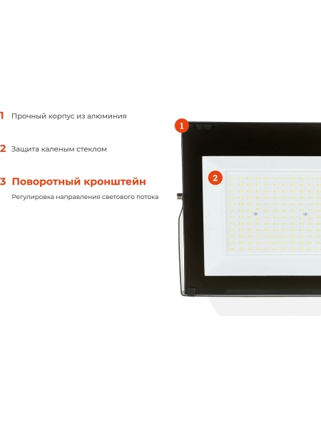 Светодиодный прожектор Gigant 150W 6400К 220V GLS-150