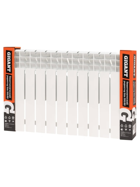 Биметаллический радиатор bim 500/80 12 секций Gigant GRBM58-12