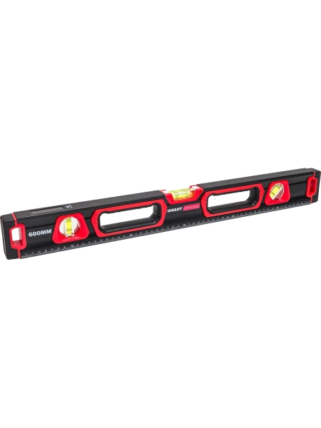 Алюминиевый магнитный фрезерованный уровень Gigant Professional 600 мм 3 глазка GPGW-60-3