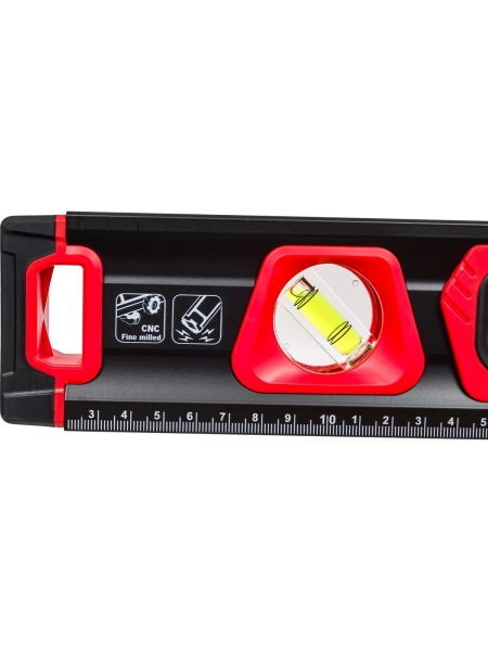 Алюминиевый магнитный фрезерованный уровень Gigant Professional 600 мм 3 глазка GPGW-60-3